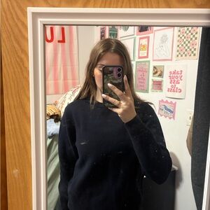 Uniqlo Knitted Navy Crewneck